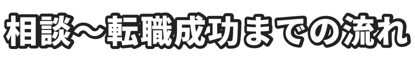 相談〜転職成功までの流れ